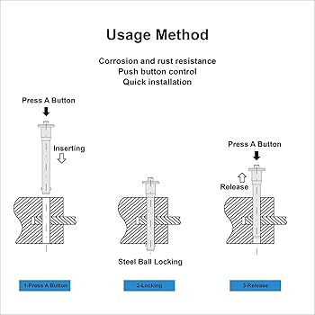 Amazon.co.jp: ステンレススチールリングハンドルロックピン